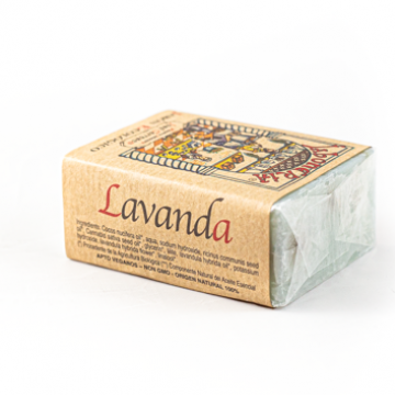 jabon artesanal ecologico de lavanda yerbas vivas 100gr