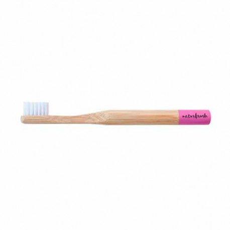 cepillo de dientes infantil de bambu rosa mariposa