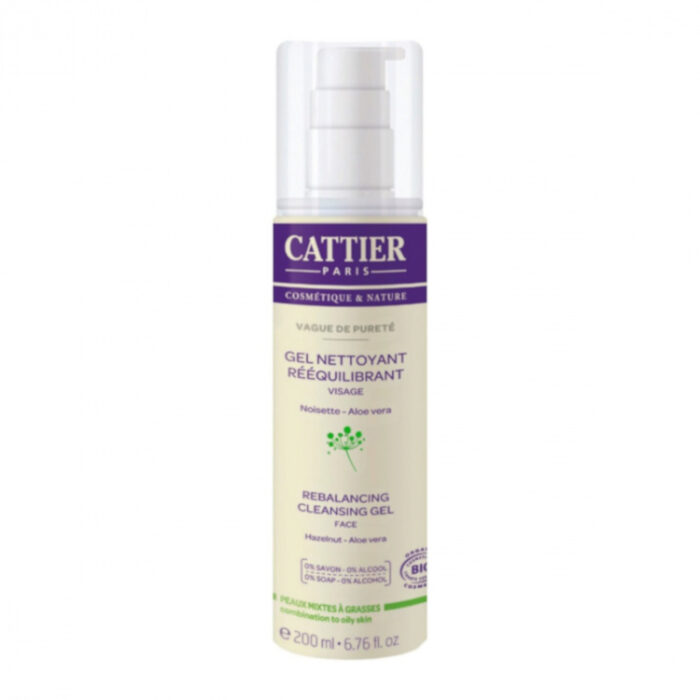 gel limpiador natural re-equilibrante facial cattier 200-ml